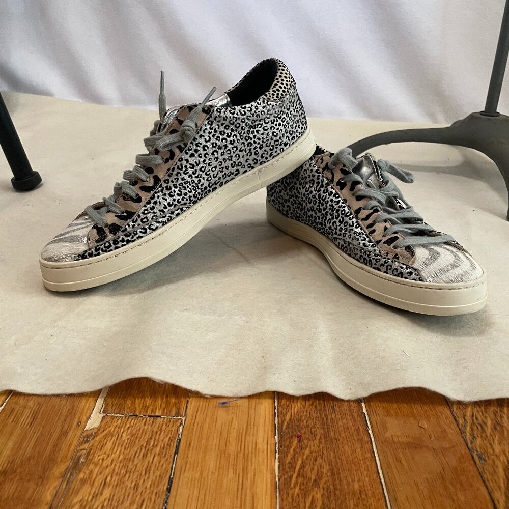 P448 mixed animal print sneakers. Italian. Size 40; U.S. women's 9-9.5